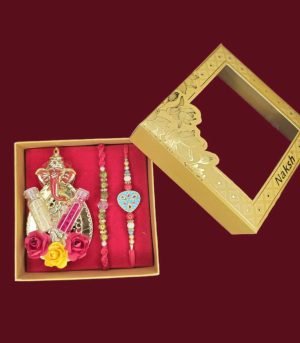 Special Rakhi Gift Box with Ganesh Ji Idol